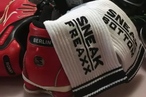 Socken Socken Sneak Bottom Weiß-Schwarz – 8/12