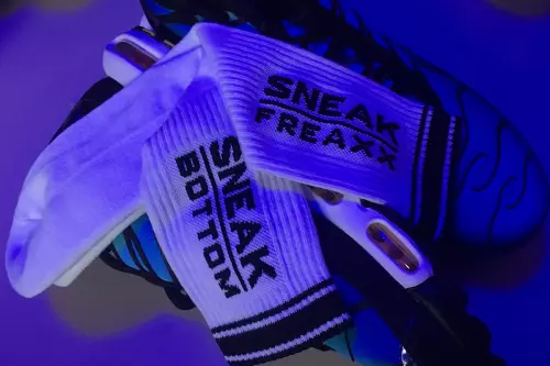 Socken Socken Sneak Bottom Weiß-Schwarz – 9/12