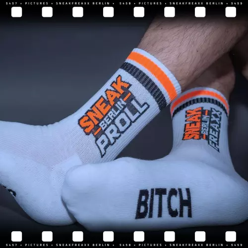 Socken Sneak Berlin Proll Schwarz-Orange – 3/7