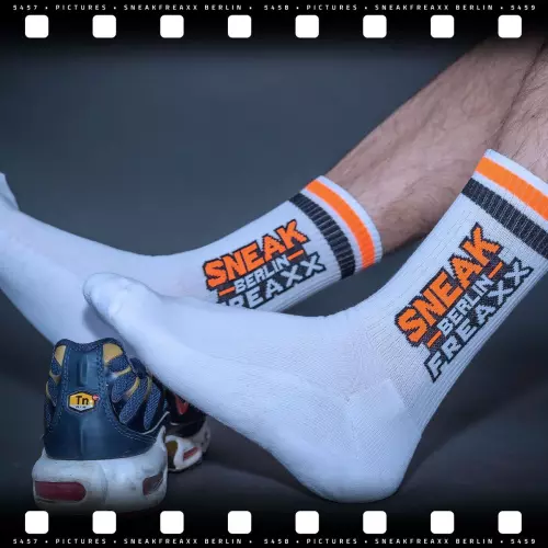 Socken Sneak Berlin Proll Schwarz-Orange – 4/7