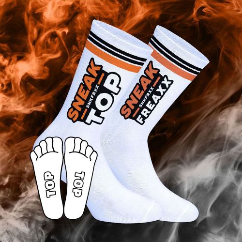 Socken Sneak Berlin Top Schwarz-Orange