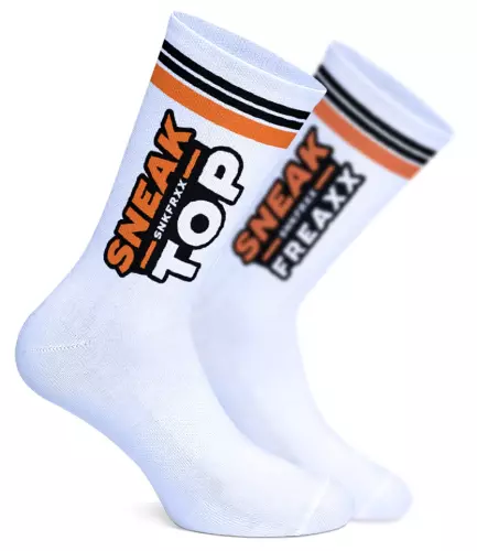 Socken Sneak Berlin Top Schwarz-Orange – 5/6