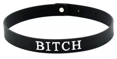 Halsband aus Silikon Bitch – 1/8