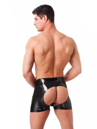 Bottomless-Short aus Latex – 4/4