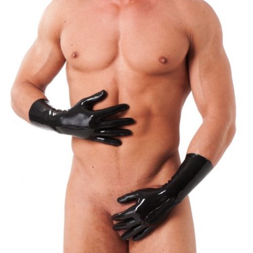 Gants courts en latex
