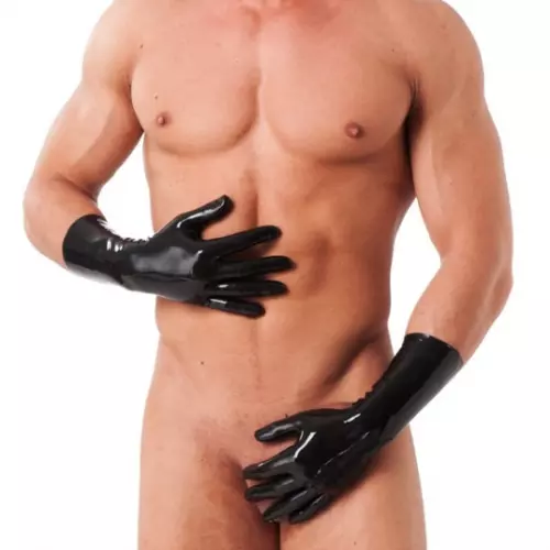 Kurze Latex-Handschuhe – 1/5
