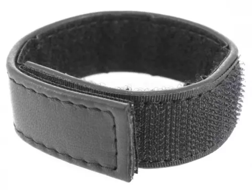 Cockring aus Leder mit Klettverschluss 22mm Schwarz – 2/2
