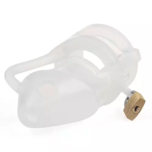 Keuschheitskäfig Silikon Clear – 3/11