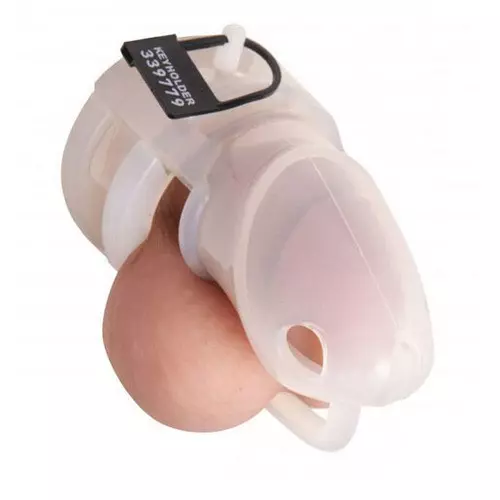 Keuschheitskäfig Silikon Clear – 4/11