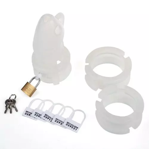 Keuschheitskäfig Silikon Clear – 5/11