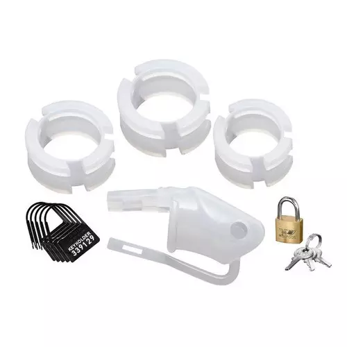 Keuschheitskäfig Silikon Clear – 6/11
