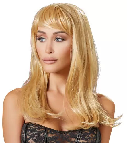 Perücke Langhaar Blond glatt – 1/4