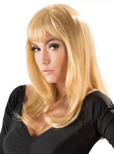 Perücke Langhaar Blond glatt – 4/4