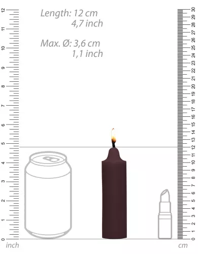 Wachskerze Aroma Schokolade 12cm – 5/6