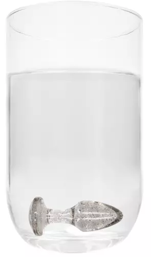 3er Set Glitter Plugs Silber – 5/9