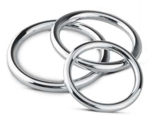 Set of 3 Sinner Rings Cockrings 40 to 50mm