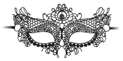 Queen Lace Black Lace Mask