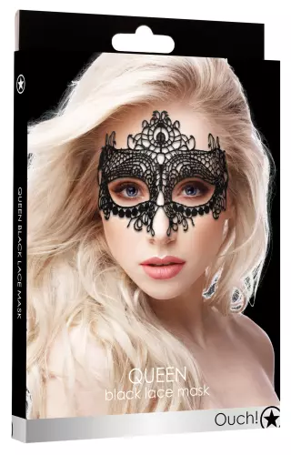 Spitzenmaske Queen Lace Schwarz – 2/3