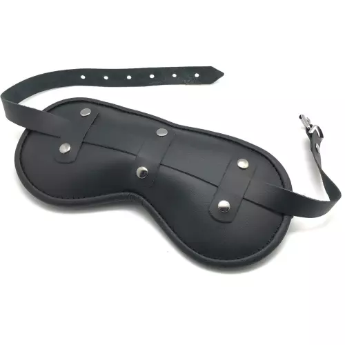 Gepolsterte Ledermaske Blind Up Schwarz – 2/7