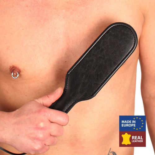 Leather Paddle with Curved Edges 31 x 7 cm
