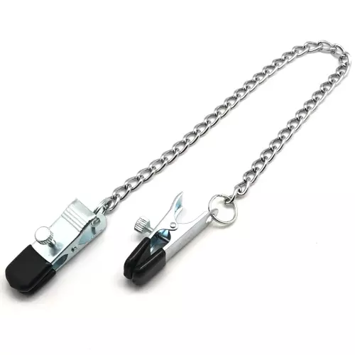 Nippelklemmen aus Metall mit Kette – 2/5