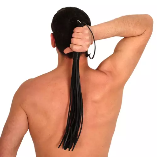 LEDERPEITSCHE MIT RIEMEN - 50cm – 2/2