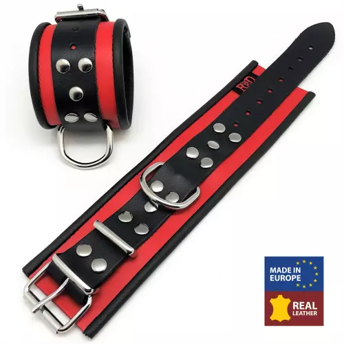 Lederfessel - Rot/Schwarz – 1/3