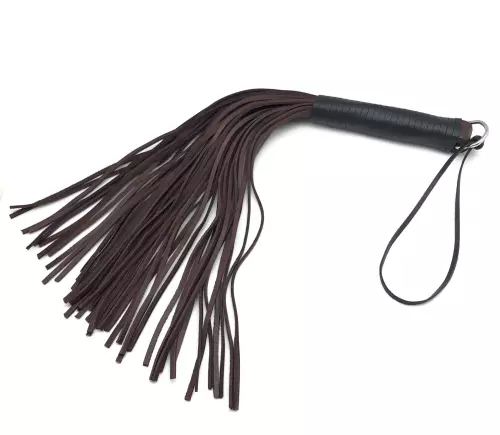 LEDER PEITSCHE BRAUN RIEMEN - 50cm – 4/4