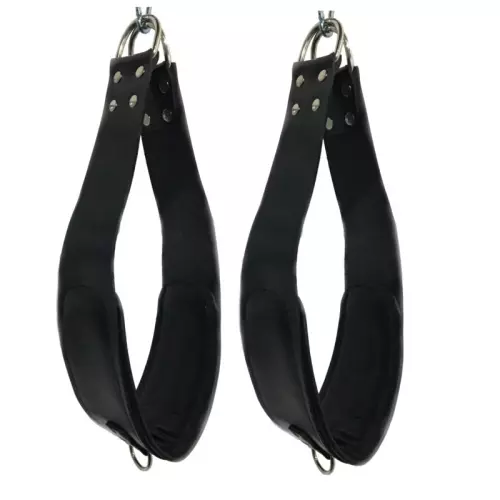 Set von 2 Lederfuß Stützen für Sling 2 Karabiner - 60cm - The Red – 5/7