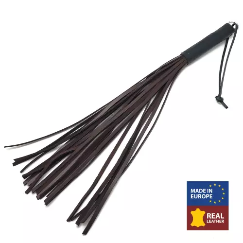 Peitsche Lederriemen Braun 50cm – 1/4