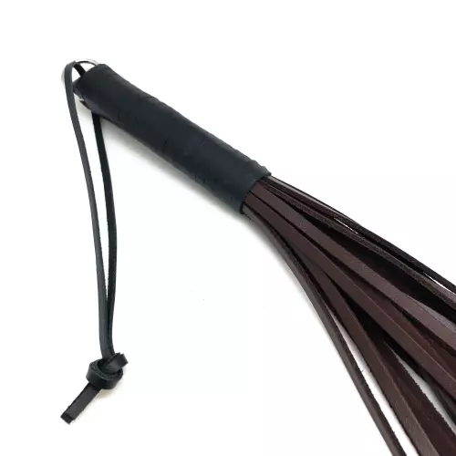 Peitsche Lederriemen Braun 50cm – 4/4