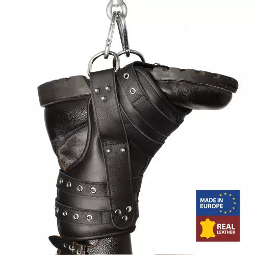Deluxe Set von 2 Leder Fuß Aufhängungen – 1/5