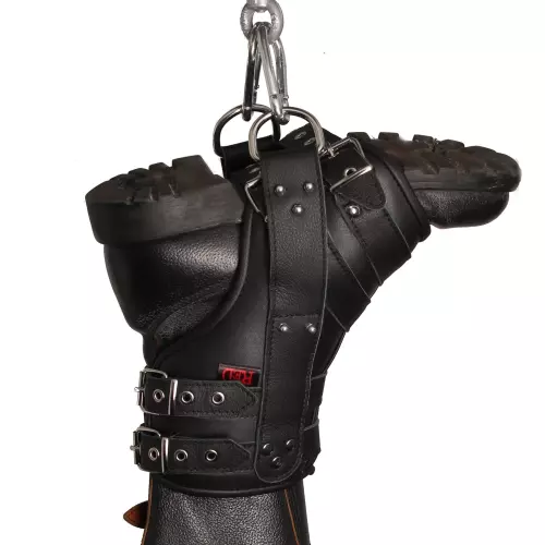 Deluxe Set von 2 Leder Fuß Aufhängungen – 3/5