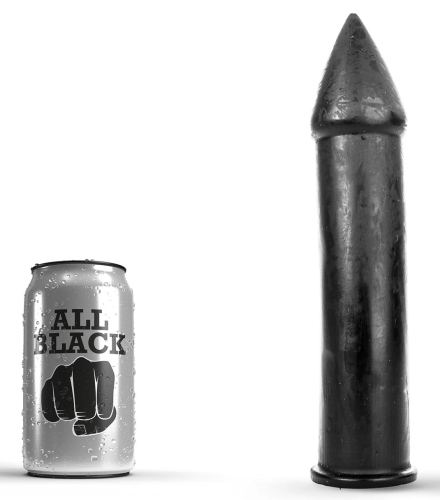 Dildo AB09 Torpedo All Black 23 x 5.5cm