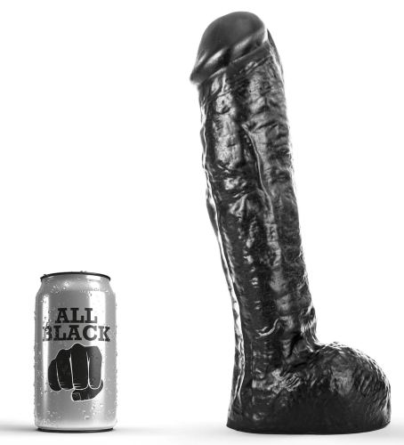 Dildo AB34 Bratwurst All Black 24 x 6.5cm
