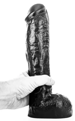 Dildo AB34 Bratwurst All Black 24 x 6.5cm – 2/5