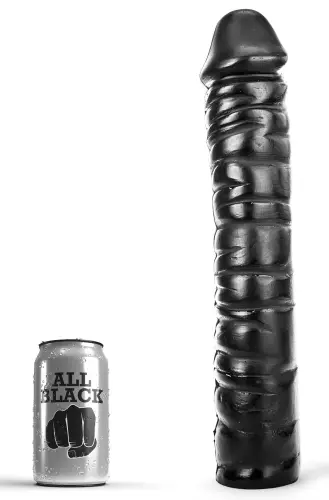 Dildo AB51 Raps All Black 35 x 9cm – 1/4