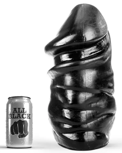 Dildo AB60 Goofy All Black 30 x 15.5cm – 1/5