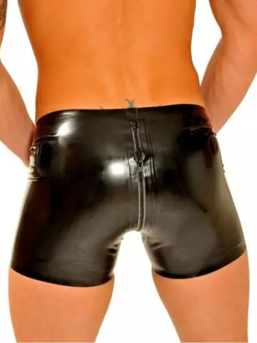 Latexshort Rennradschnitt mit Reißverschluss – 5/6