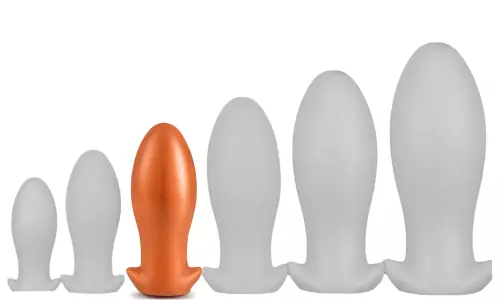 Analplug Silikon SAURUS EGG L 14 x 6.3cm – 1/4