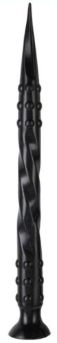 Dildo Pointed Twist L 65 x 5 cm Black