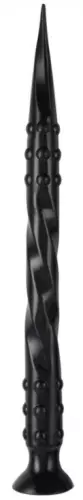 Dildo Pointed Twist L 65 x 5 cm Black – 1/2
