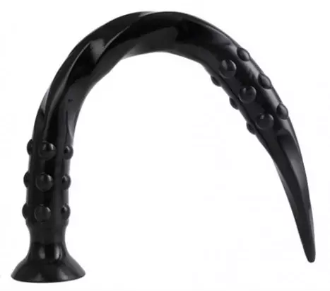 Dildo Pointed Twist L 65 x 5 cm Black – 2/2