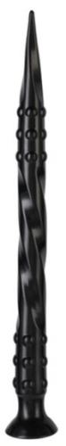 Dildo Pointed Twist M 50 x 4 cm Black