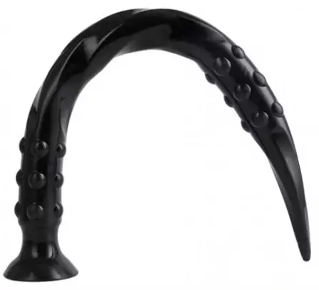 Dildo Pointed Twist M 50 x 4 cm Black – 2/2