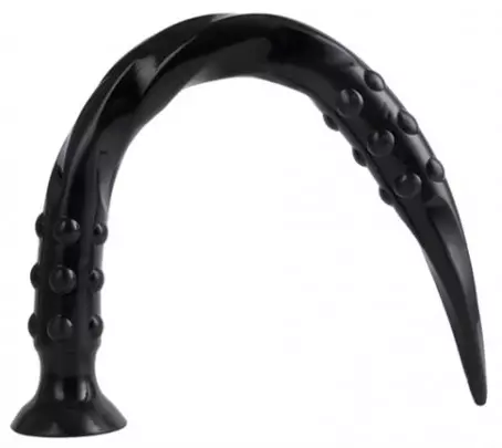 Dildo Pointed Twist S 40 x 3 cm Black – 2/2
