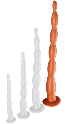 Long Dildo SCALE BEADS XL 60 x 6 cm