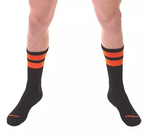 Gym Socks Socken Schwarz-Orange Neon – 1/7