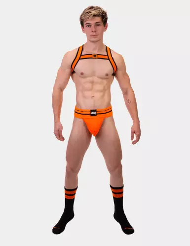 Gym Socks Socken Schwarz-Orange Neon – 4/7