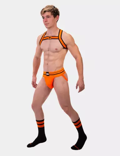 Gym Socks Socken Schwarz-Orange Neon – 5/7